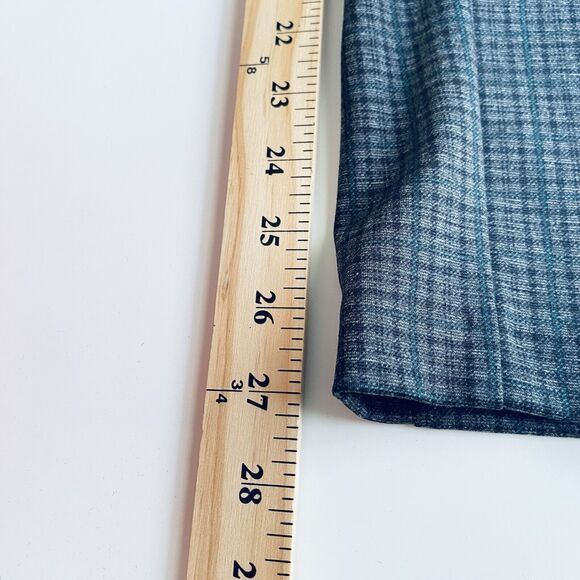 Amanda Chelsea Pants Size 6 Petite Gray Blue Plaid Ankle Career Preppy NEW - Picture 7 of 7